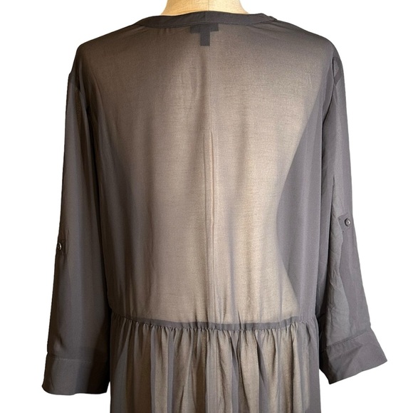 Torrid Lexie Gray‎ Hi-Lo Chiffon Tunic Size 1/1X  #11437435 - Picture 8 of 12